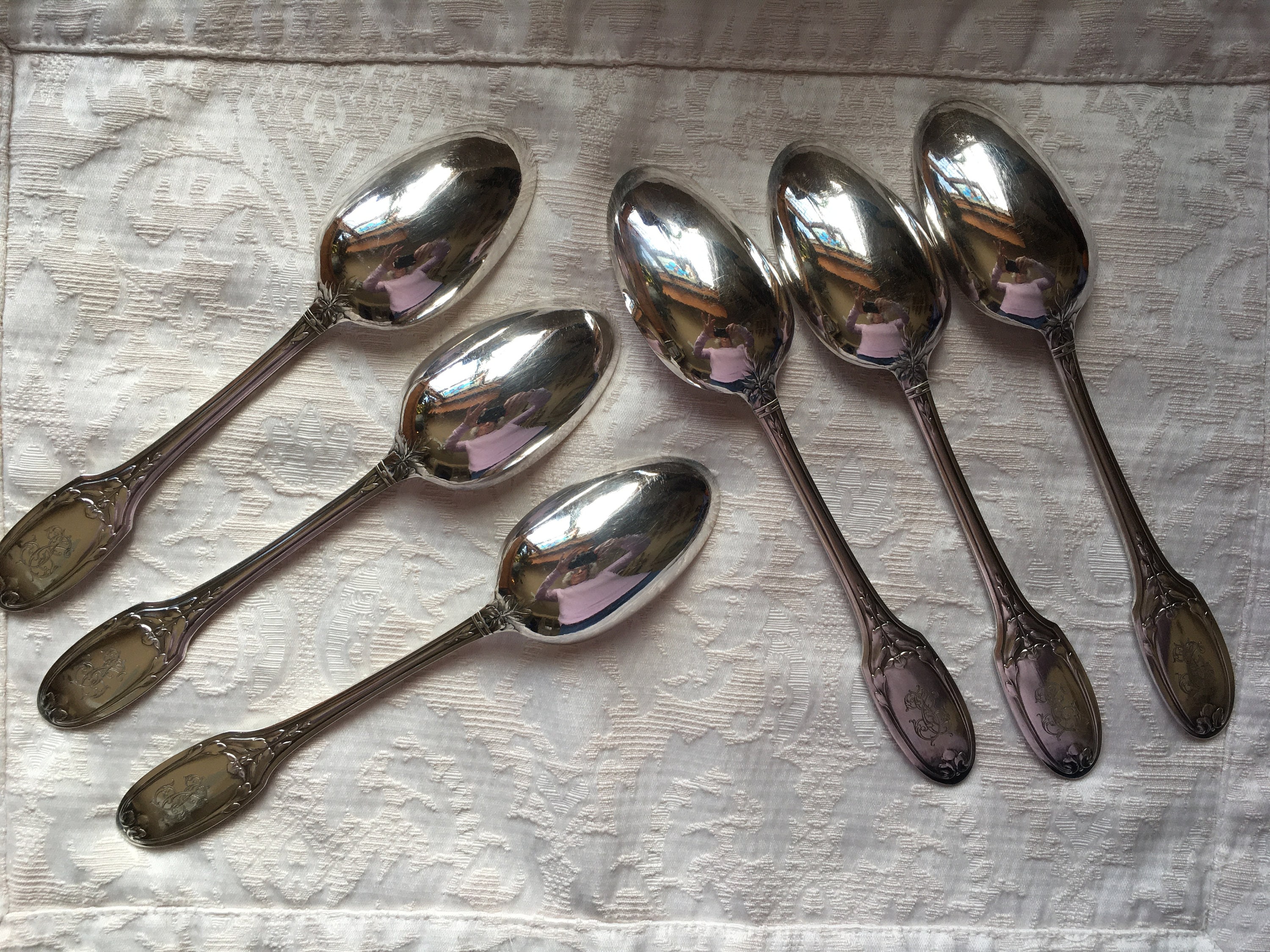 Christofle Antique Silver Plate Marie Antoinette Louis XVI Style