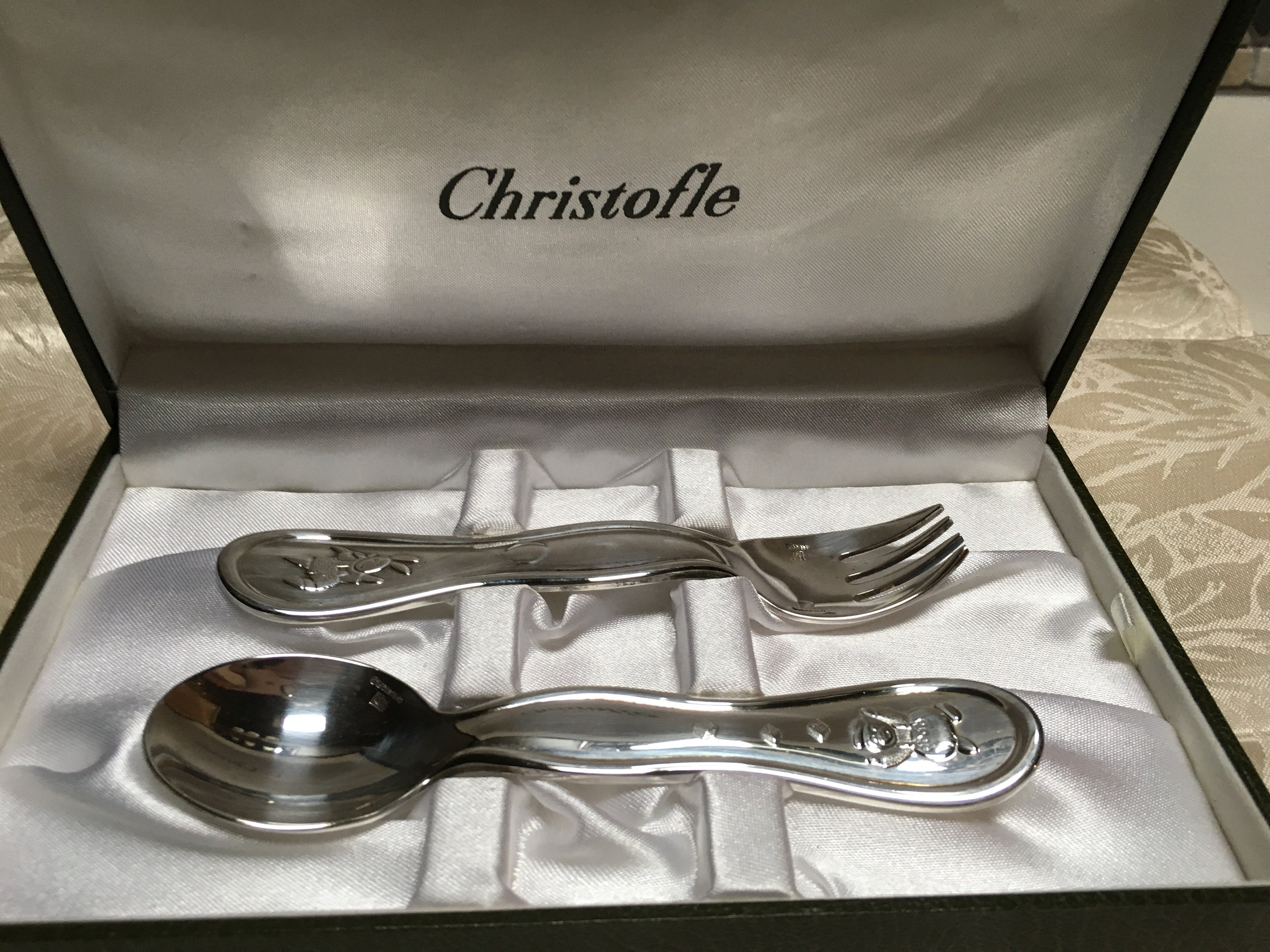 Silverplate National NARCISSUS SALAD FORK  5 3/4"  with reverse design 
