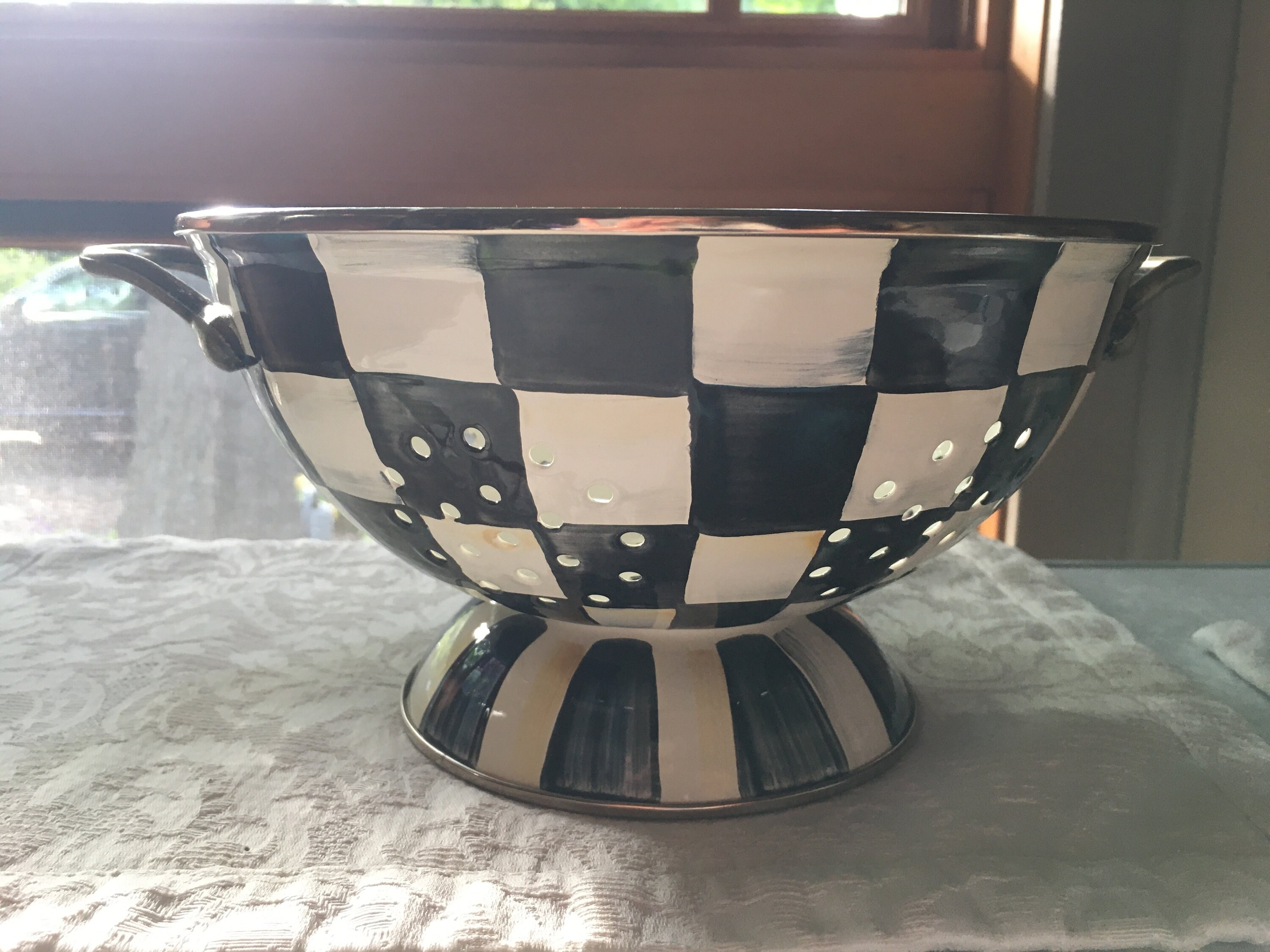 マッケンジーチャイルド　ケーキカヴァー Vintage Mackenzie Childs Buttercup Pots and Cake Cover Set