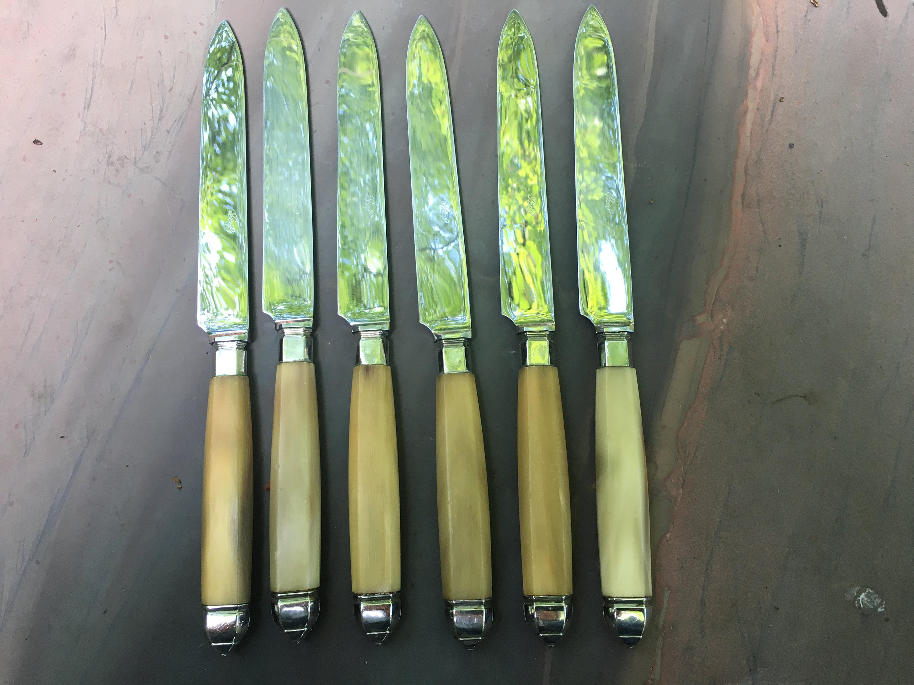 Set 12 Posate Da Bistecca In Acciaio Inox Con Manico Legno - 6 Coltelli E 6 Forchette, Per Carne E Piatti Gourmet - Foto 3