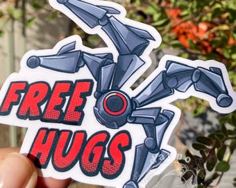 Leaper Bison "Free Hugs!" Arc Raiders Stickers