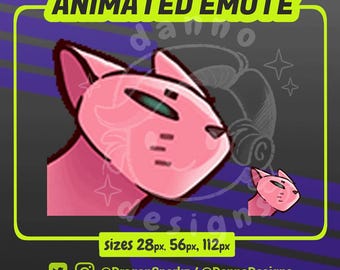 Pink Cat Marathon Jam Dance Animated Emote (Twitch / Discord) | Instant Download | Cute Cat