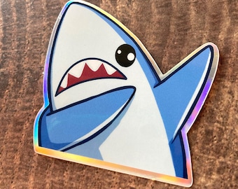 Holographic Trim Shark Dab (Sticker)