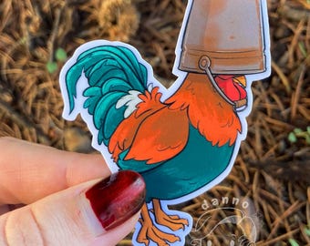 Scrappy the Rooster - Variety Hats! Arc Raiders Stickers
