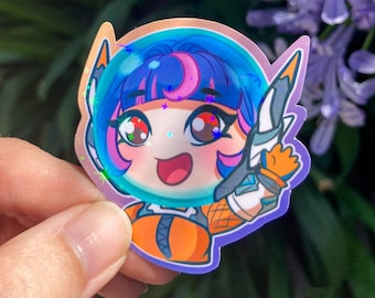 Overwatch - Juno "Hello!" Vinyl or Sparkle Sticker