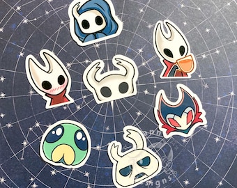 Hollow Knight and Silksong, Emote Sticker Set - Vinyl Gloss