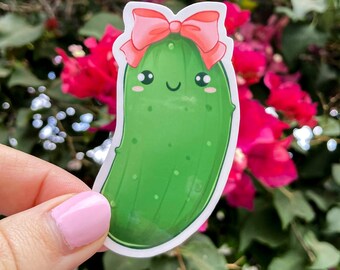 CuteCumber Art Sticker | Vinyl Gloss