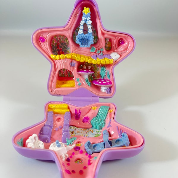 Polly Pocket Fairy Fantasy Star Shaped Compact Bluebird Toys 1992 - Case Only