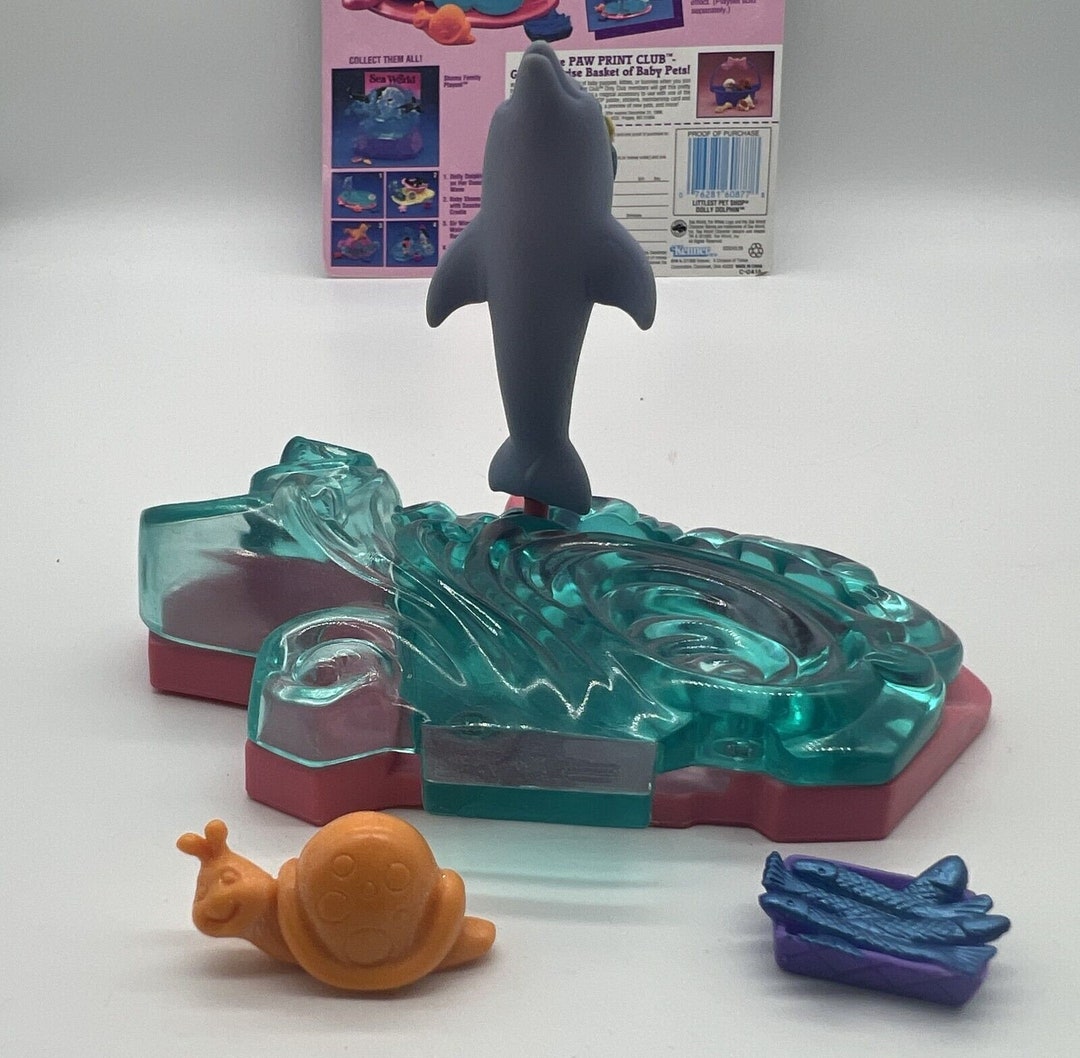 Vintage Littlest Pet Shop Sea World Dolly Dolphin Playset LPS Etsy