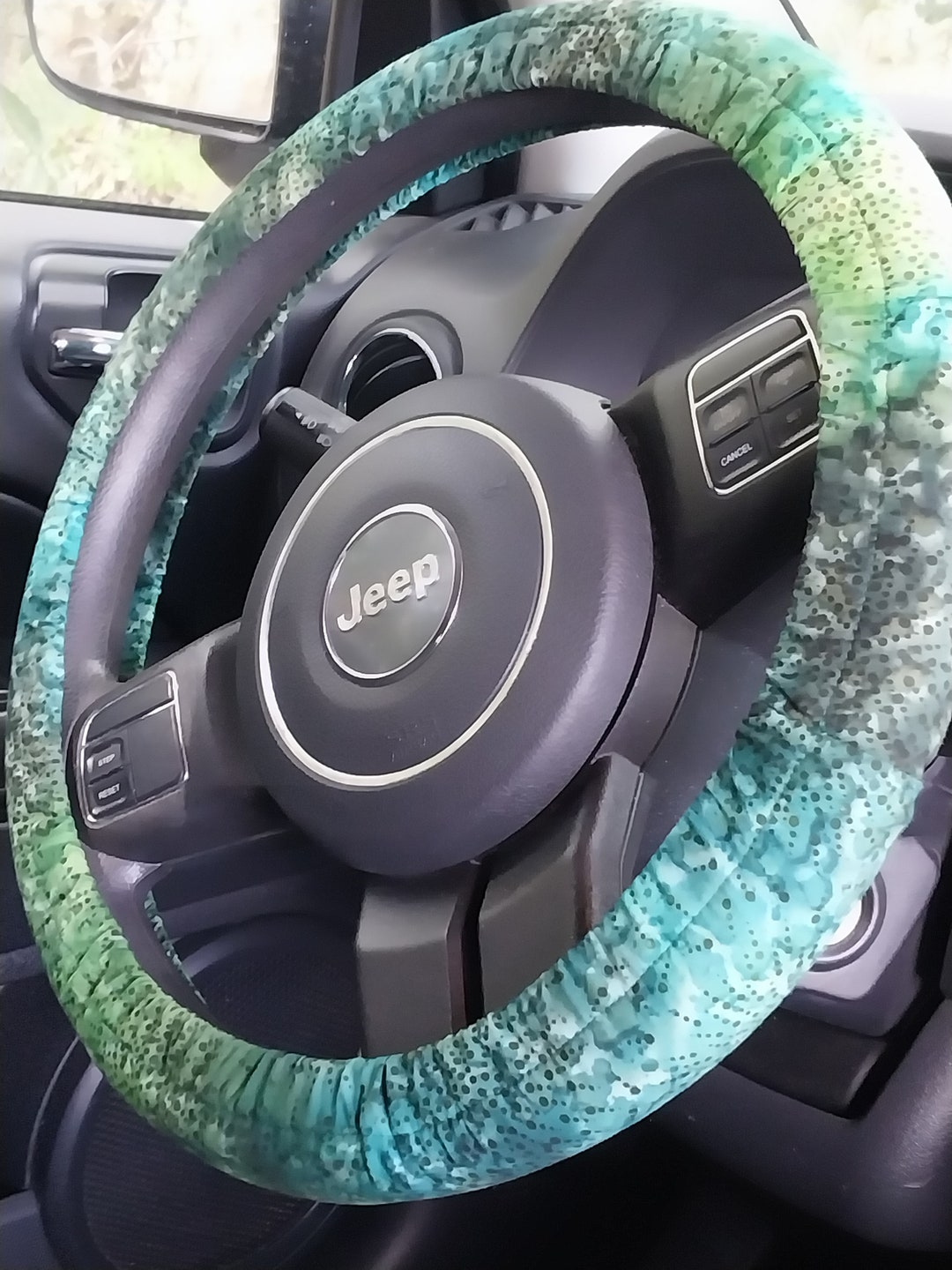 Varigated Shades of Green Steering Wheel Cover Wheel Cover, Women Gift, Birthday Gift Etsy