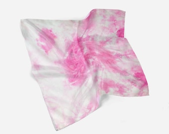 Small square handkerchief hand-dyed silk