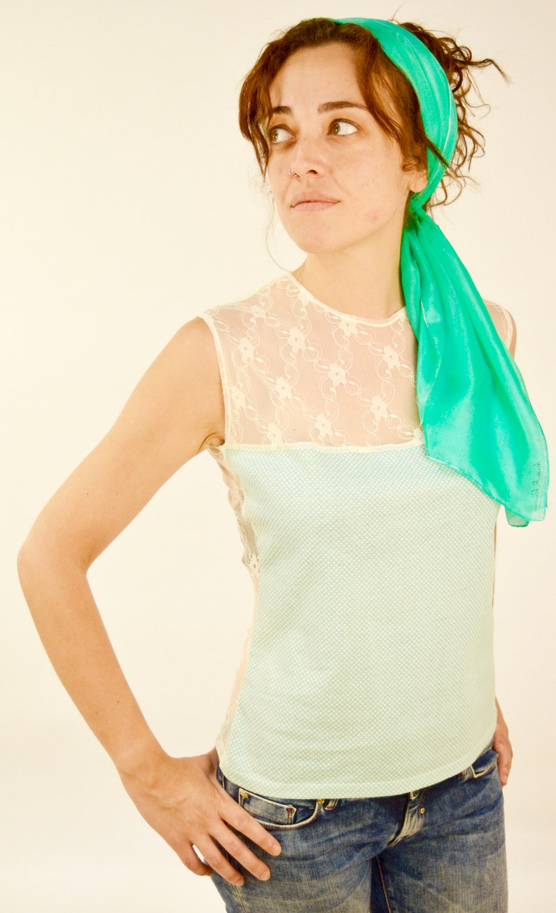 Handkerchief silk for the head for the neck... Etsy