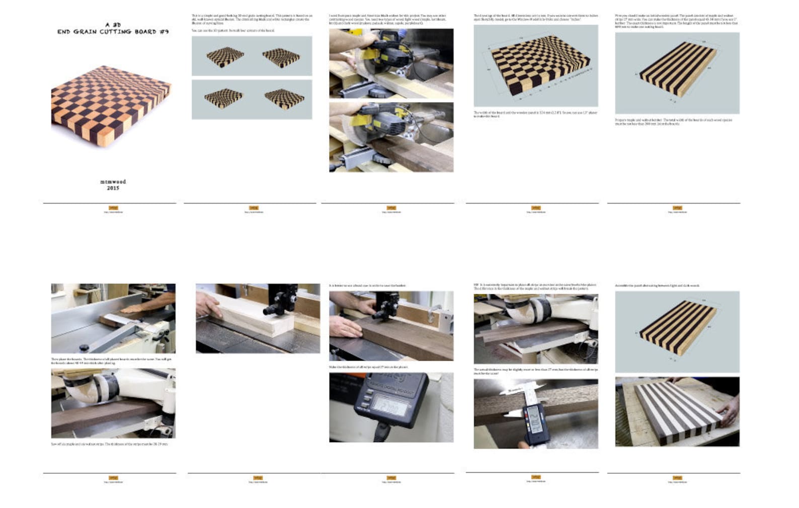 3D cutting board illusion 9 Cutting board plans SketchUp Etsy