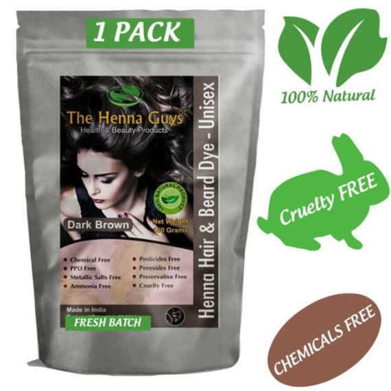 Dark Brown Henna Hair Dye Powder 150g 5 29 Oz 100 Etsy