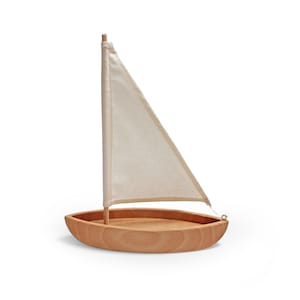 Wooden Toy Boat Sailboat Boat Toy Natural Toy 