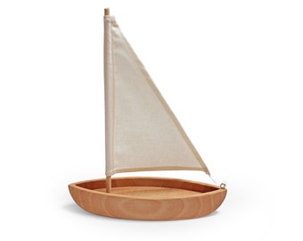 Wooden toy boat - Sailboat - Boat Toy  - Natural Toy