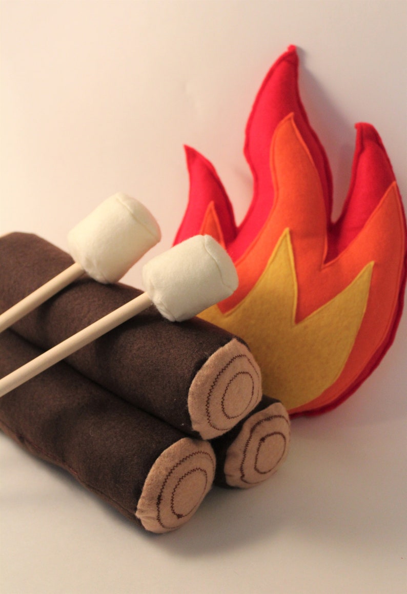 Campfire Play Set Felt Campfire Pretend Play Kids Room Etsy