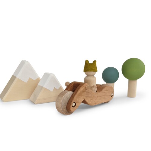 Woodland Tree Play Set Wooden Toys Wooden Trees Wooden Etsy