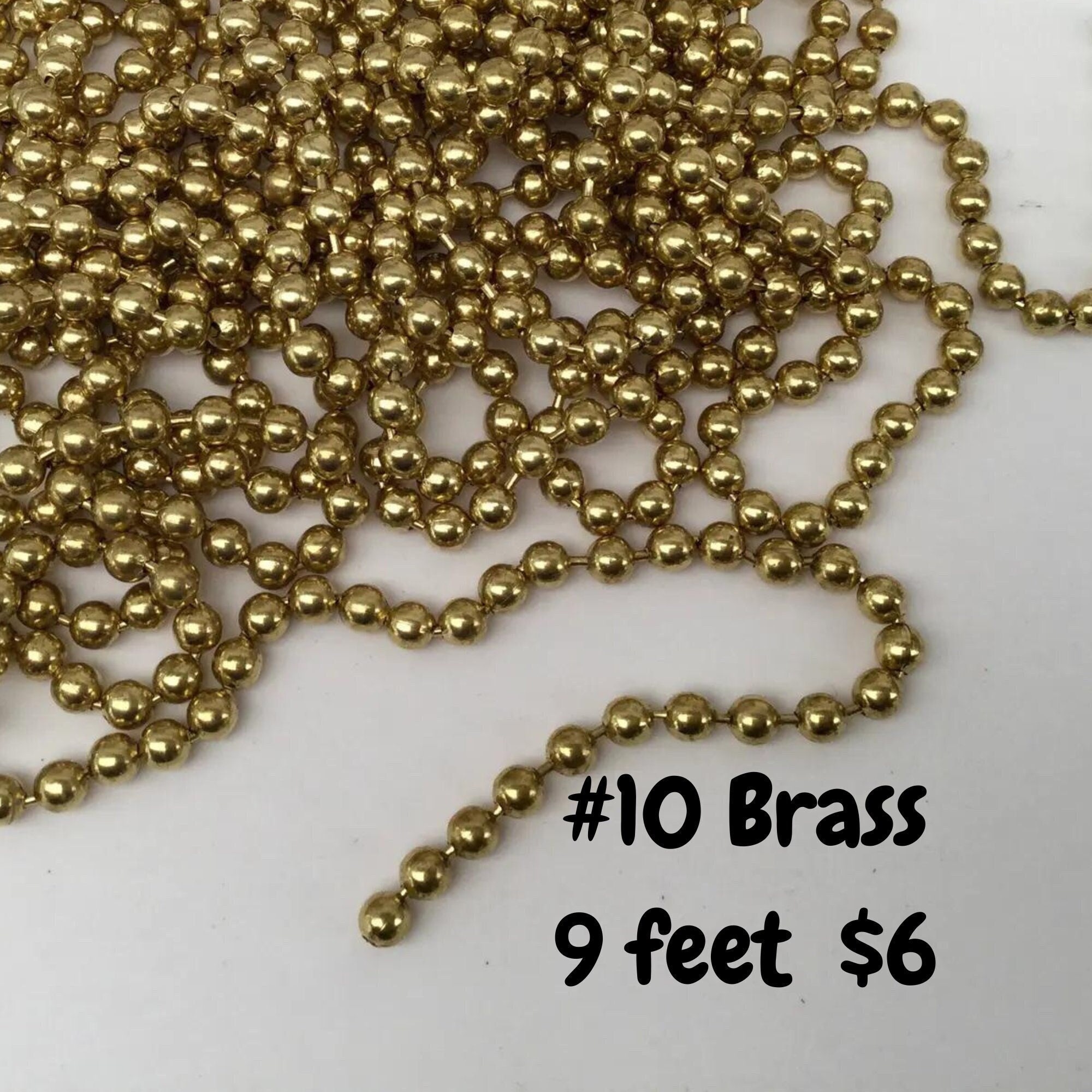 Brass bead chain sale