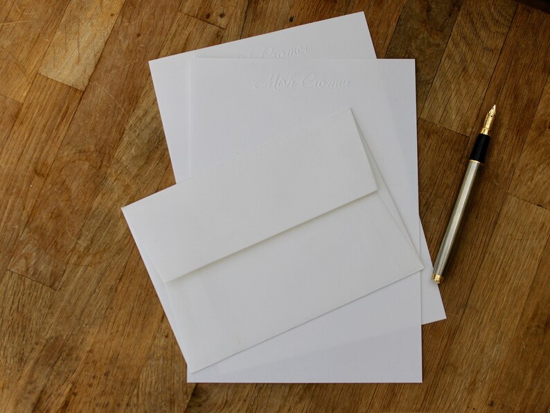 Embossed cards and envelopes picture