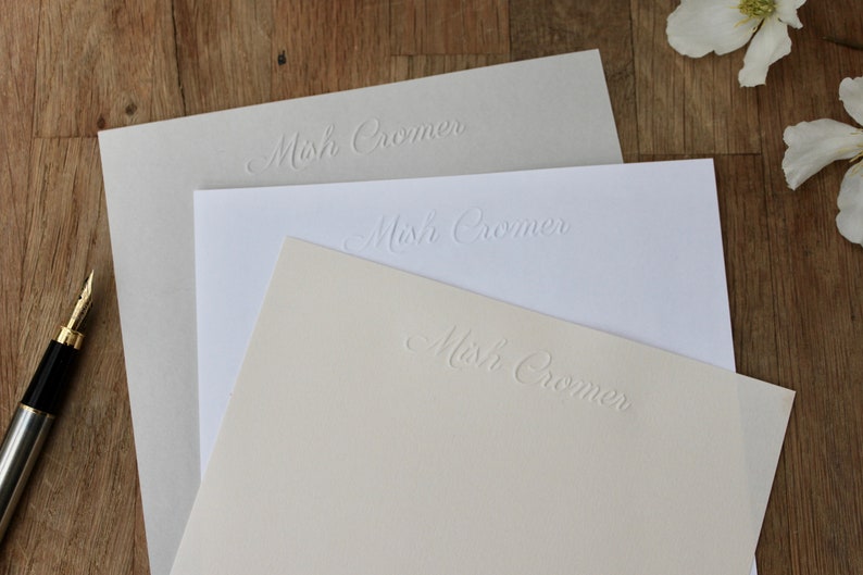 Personalized stationery letter sheets picture