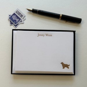 Spaniel Briefkarten: Grußkarten-Set mit Hundemotiv, passende Briefumschläge und Geschenkbox