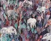 Foraging Boar - Original painting
