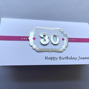 Portafoglio porta soldi personalizzato fatto a mano per compleanno 18° 21° 30° 40° 50° 60° 70° 80° Donna Ragazza Donna