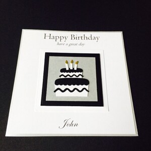 Handmade personalised birthday card
