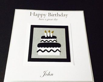 Tarjeta de cumpleaños personalizada hecha a mano