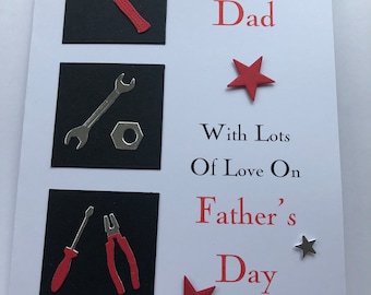 Biglietto di auguri personalizzato fatto a mano per la festa del papà, per papà, nonno, marito e altri uomini