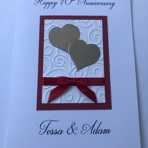 Biglietto di anniversario personalizzato con cuore Biglietto di fidanzamento Donna Uomo Donna
