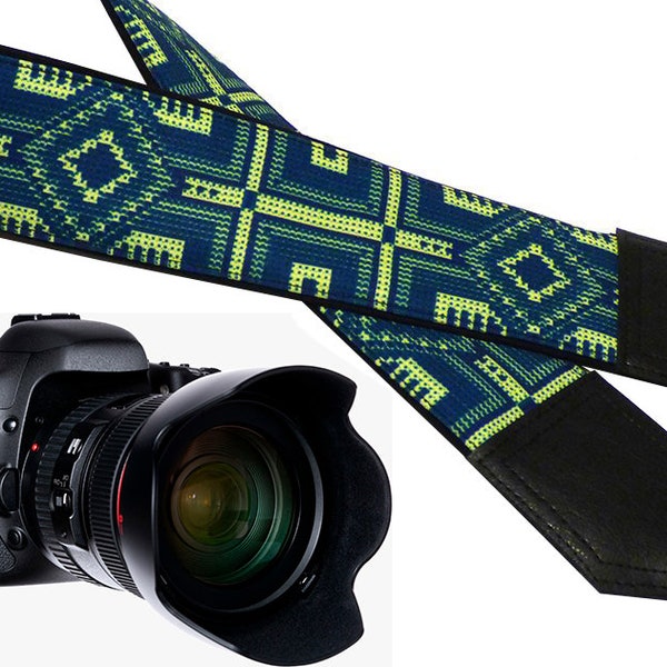 Native Americans inspired Camera strap.  Camera accessories. DSLR / SLR camera strap. Gift idea by InTePro