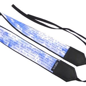 Camera strap with Positive thoughts. DSLR / SLR accessories. Canon Nikon Durable, light and padded camera strap with personalization. image 2