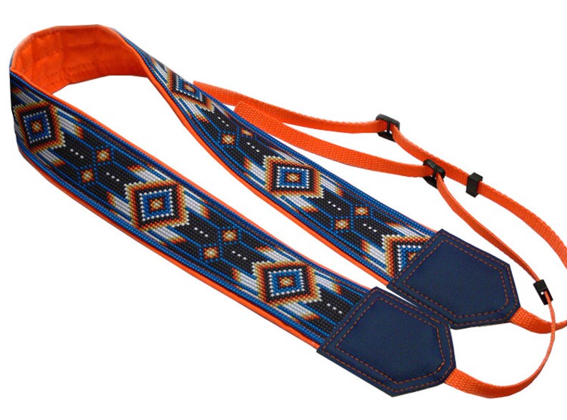 Camera strap inspired by Native American. Southwestern Ethnic Camera strap. Personalized Camera Strap. Camera accessories by InTePro image 2