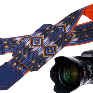 Camera strap inspired by Native American. Southwestern Ethnic Camera strap. Personalized Camera Strap. Camera accessories by InTePro image 3
