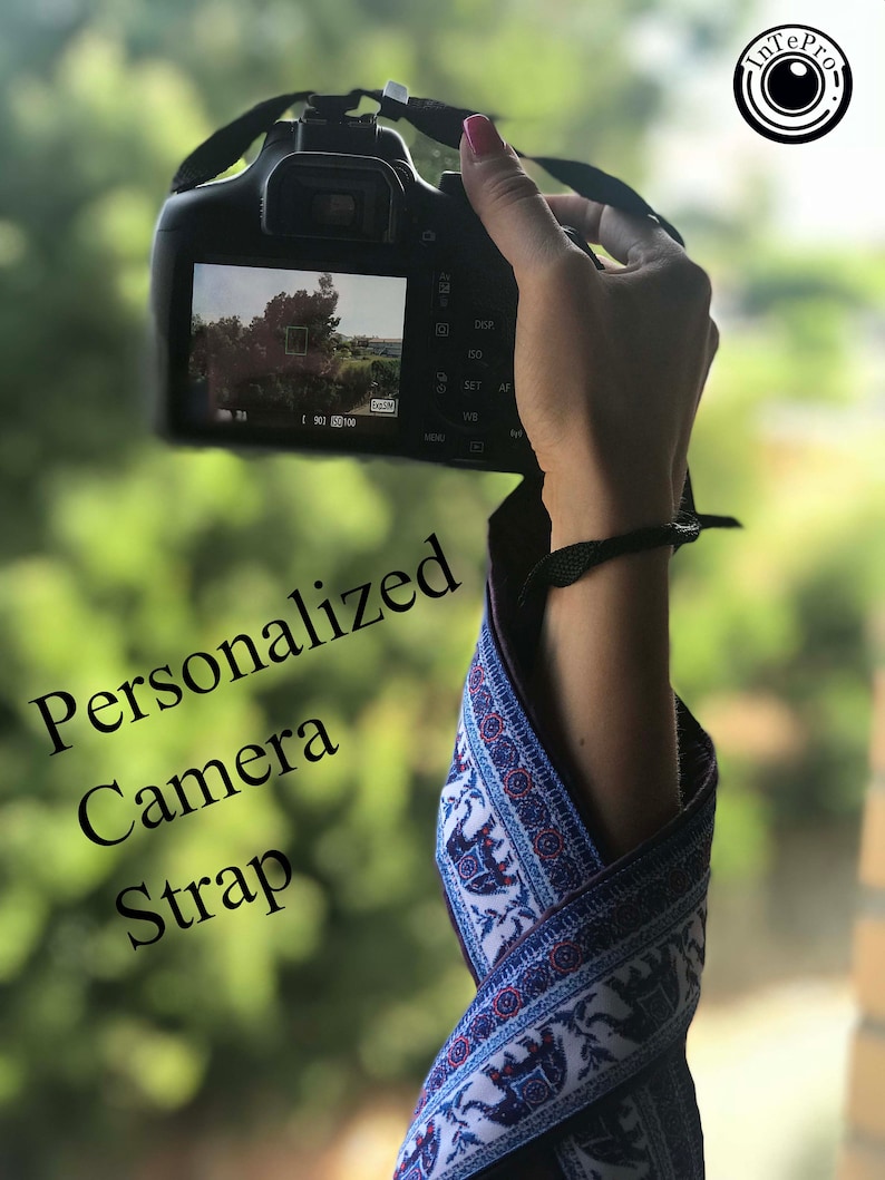 Personalized camera strap DSLR camera strap photographer gift strong camera strap Lucky elephant camera strap unique camera strap image 3