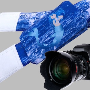 Camera Strap with pocket. Mermaid Camera Strap. Ocean camera strap. Sea camera strap. Camera accessories. Photographer gift. image 1