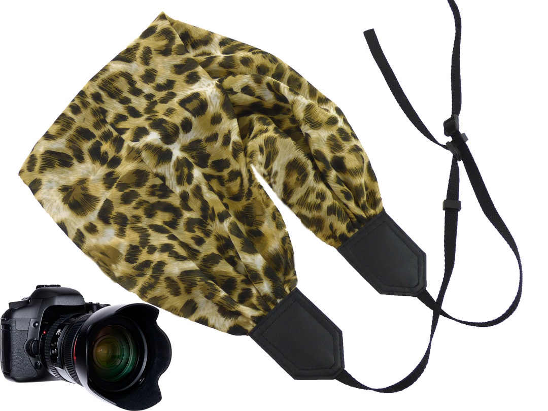 Intepro Scarf Camera Strap With Jaguar Design. Mirrorles DSLR - Etsy