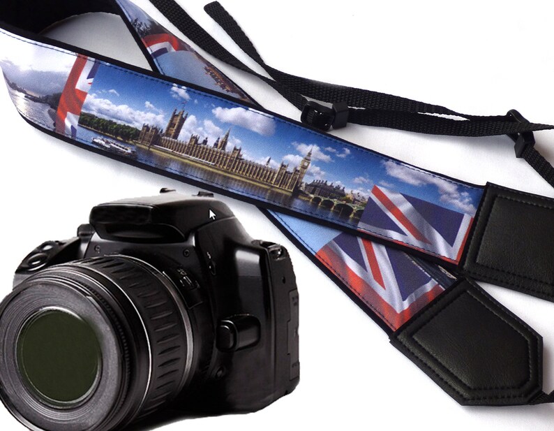 Big Ben camera strap London camera strap City view DSLR SLR Camera Strap Camera accessories by InTePro