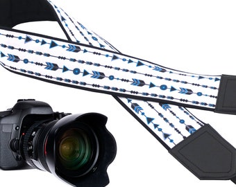 Amazing Arrow Design camera strap. Comfortable and secure camera strap. Best gift for travelers. Many different design camera strap.