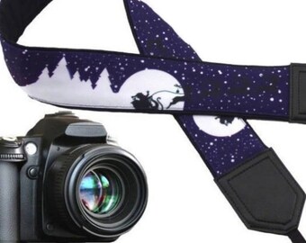 Christmas camera strap. Deers camera strap. DSLR camera strap. Camera accessories.  Personalized Christmas gift.