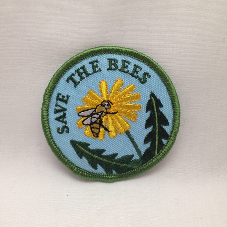 Save the Bees Embroidered Scouting Patch image 1