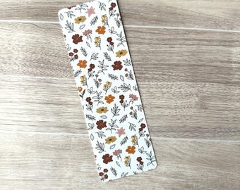 Light Spring Floral Laminated Bookmark