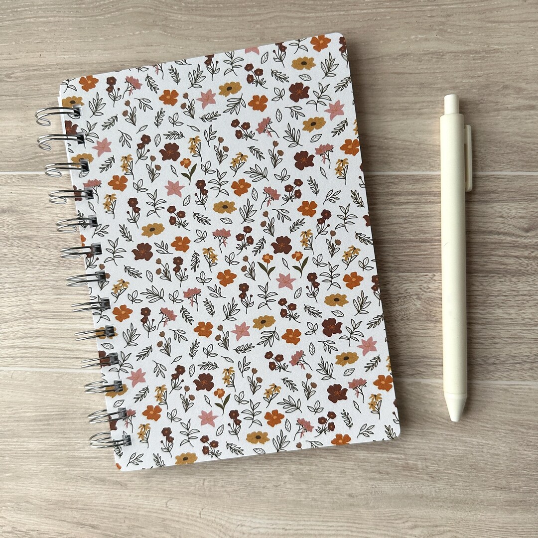 Light Spring Floral Wire-o Bound Notebook - Etsy