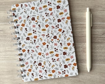 Light Spring Floral Wire-O Bound Notebook