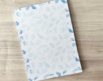 Herb Pattern Paper Pad 5 x 7