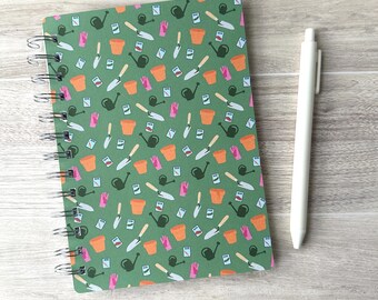 Spring Gardening Wire-O Bound Notebook