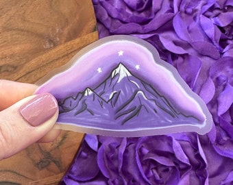 Bookish Sticker, Velaris Mountains Sticker, Book Lover Gift, Book Decal Sticker, Book Club,  Waterproof, 3x1.6 in. Vinyl Sticker