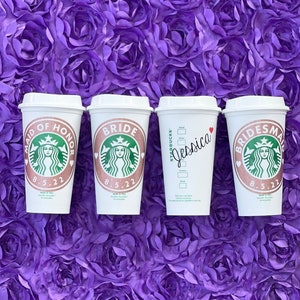 Personalized Starbucks Cup: Bridesmaid Proposal Gift